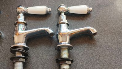 GoodHome Brean Traditional Basin Pillar Tap