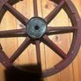 2 antique 20in spoke  wheels with metal rims Image 4