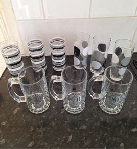 Nine lovely drinking glasses