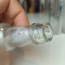 495 - Set of 6 Vintage Clear Glass Screw Cork Top Collectible Decorative Bottles and Jars Image 10