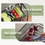 Brand New WELDUN Kitchen Trolley with 3 Tiers, Metal Shelf on Wheels with Handle. Image 4