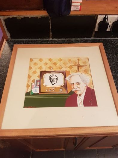 Painting by Tom Mathews.