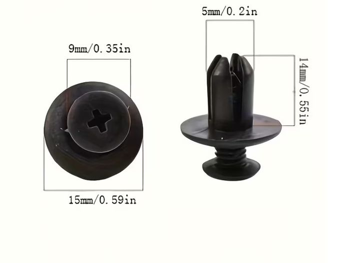 100pcs Automotive Fastener Clip Set, Door Fender Rivet Fixing Clips, Snap-On Tools, Body Bumper Trim Fixing Accessories