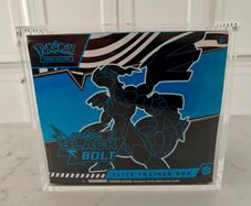 Pokemon TCG Scarlet and Violet Black Bolt Elite Trainer Box ETB Sealed abd Premium Magnetic Acrylic Case