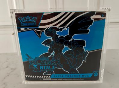 Pokemon TCG Scarlet and Violet Black Bolt Elite Trainer Box ETB Sealed abd Premium Magnetic Acrylic Case