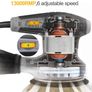 6 Variable Speed Orbit Sander, 12 Pcs Sandpapers,Dust Collection Bag, 360 Degree Rotating Sanding Base Plate, Electric Sander,OS280-SD (FREE POSTAGE) Image 5