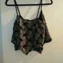 New Look Cropped Black Floral top Image 2