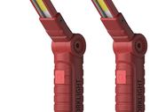 LED Torch, Rechargeable Work Light Inspection Lamp with Magnetic Base 360 Rotate Camping Lights for Home, Workshop and Emergency Use (2 Pack, Red)