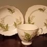 Vintage Royal Vale " Lily of the Valley", Bone China. 3 x Cup, Saucer,Side Plate Image 2