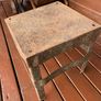 vintage industrial stool / table Image 2