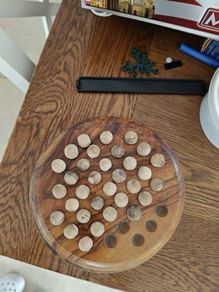 Solid Wood  Solitaire Solo Game