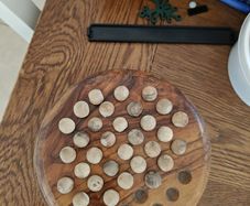 Solid Wood  Solitaire Solo Game