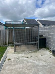 Galvanised dog run