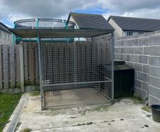 Galvanised dog run