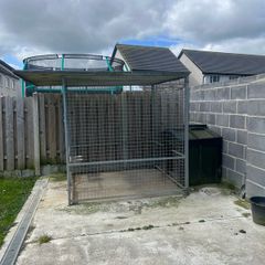 Galvanised dog run