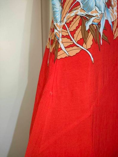Vintage Red floral maxi dress Mariko size 12/14 Postage included