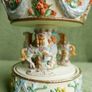 Vintage Enamel Unicorn Carousel Music Box Jeweled Figurine Image 5