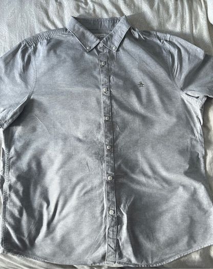 Original Penguin Grey Oxford Shirt XL