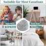 Bean Bag 85x110cm(No Filler),Corduroy Bean Bags Adult, Grey BeanBag Chair,Washable Lazy Sofa Soft Comfortable Indoor Outdoor for Garden Living Room Image 5