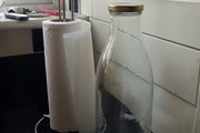 1 litre glass bottle with cap