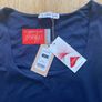 Brand New Ladies Navy Lycra Vest Top Size Large Image 2