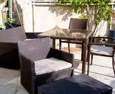 Italian Campalazzo Garden patio furniture Table Chairs and coffee table