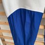 Size 12 retro style adidas bottoms royal blue & white Image 10