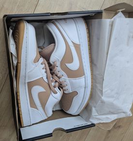 Jordan 1 Low "Hemp/White" sneakers