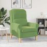 Armchair Light Green Velvet Image 3