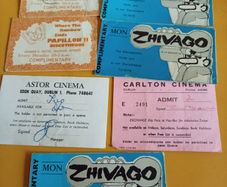 Rare 1970s Dublin Club & Cinema Passes.  Zhivago, Carlton, Papillon II