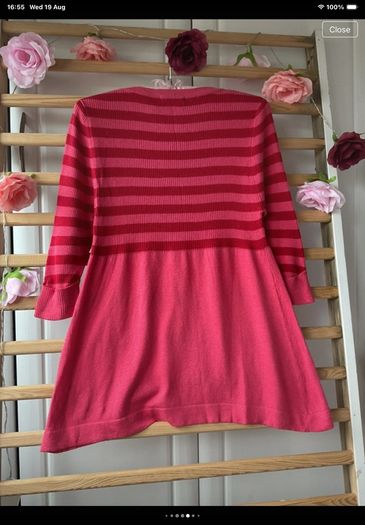 jumper hollister inspired 100% cotton striped jumper size 14/16
