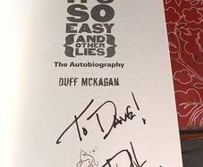 Duff McKagan (G'N'R) signed book