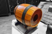 leather whiskey/spirit bottle barrel