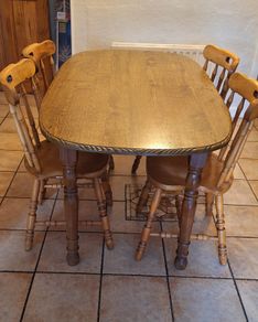 Dining table and chairs