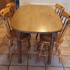 Dining table and chairs