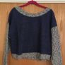 ZARA Cotton Cropped Jumper  Low Back Bardot Image 2