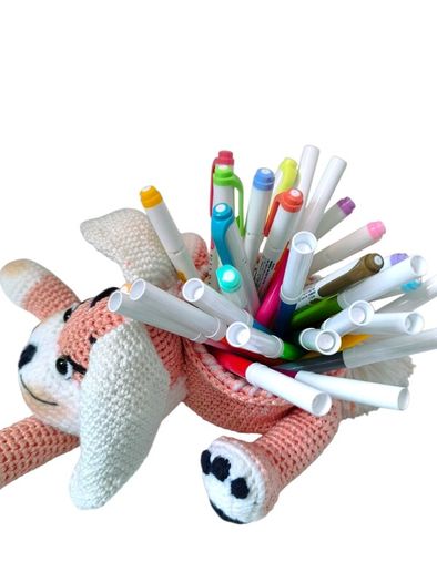 Handmade Crochet Bunny Basket Easter Gift Organizer No Contents