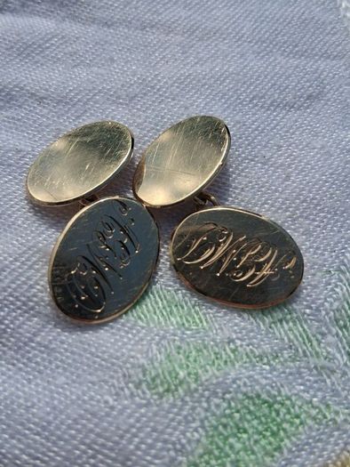 9k Gold Art Deco Cufflinks
