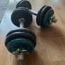 2x 9kg cast iron dumbbells Image 2