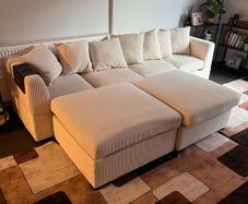 sofa with 2 ottoman