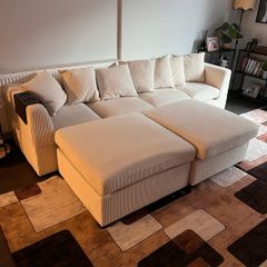 sofa with 2 ottoman