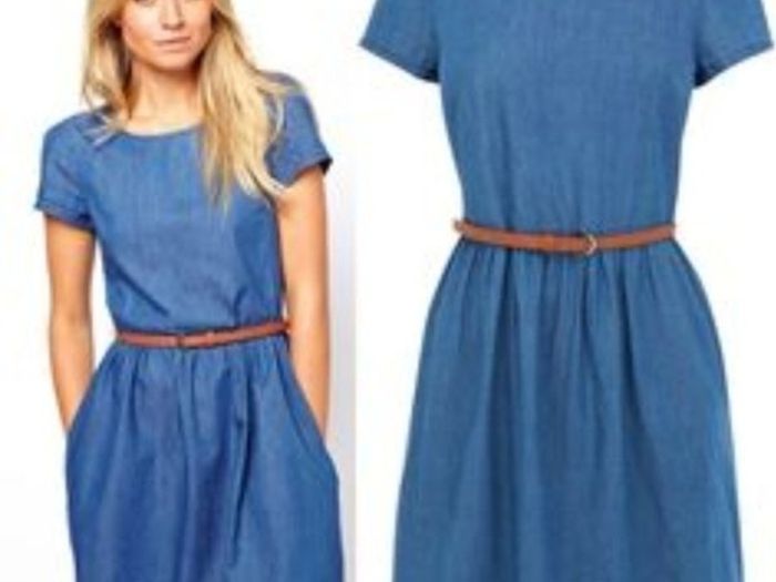 Oasis Harriet Denim Dress S 16