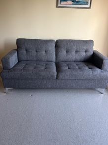Grey Fabric 3 Seater Sofa