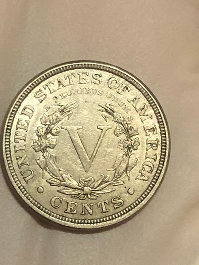 1884 5 cents UNC