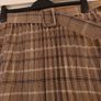 Primark Heritage Herringbone  Pattern Pleated  Skirt. S. 16. Image 2