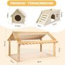 24-inch Syrian Hamster Cage with 2 Small Hamster Houses - Durable, Easy Clean Guinea Pig Cages, Clear View Design for Active Small Pets Image 2