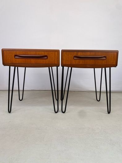 Stunning Pair of G Plan Bedside Tables