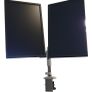 Humanscale M-Flex M2 Dual Monitor Arm + 2 Dell UltraSharp U2412M Monitors + Cables Image 2