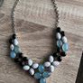 Silver Plated Necklace with Genuine Stones Image 5