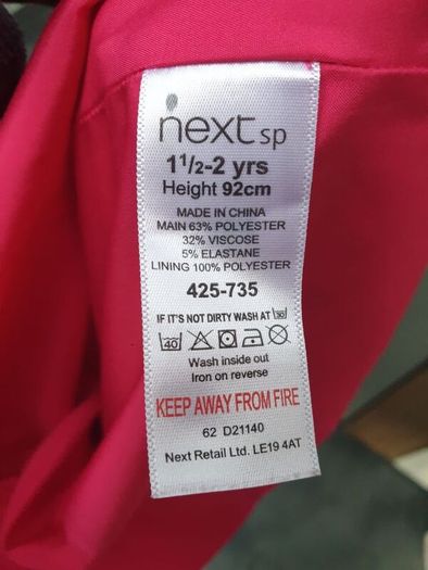 Next babygirl dress 18 mths - 2 yo